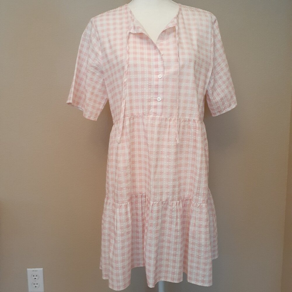 Charlie Holiday Belle Gingham Dress NWT